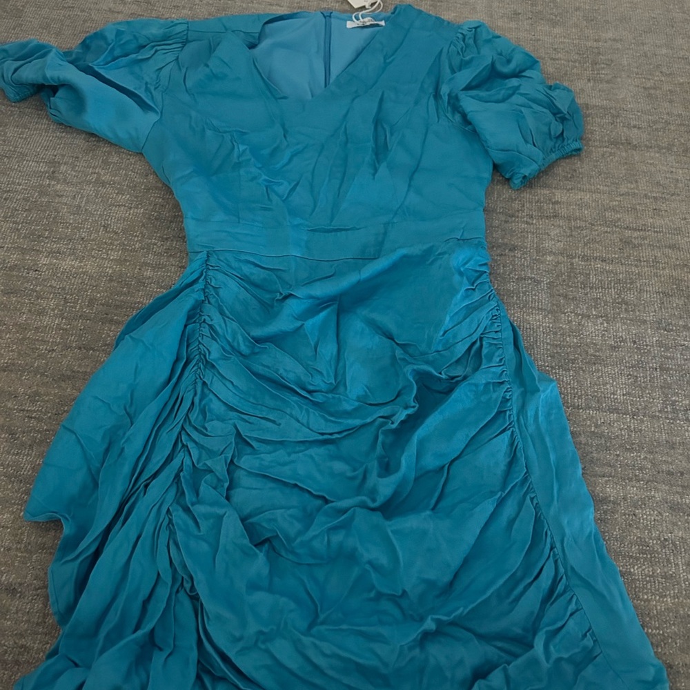Chic Teal Mini Dress